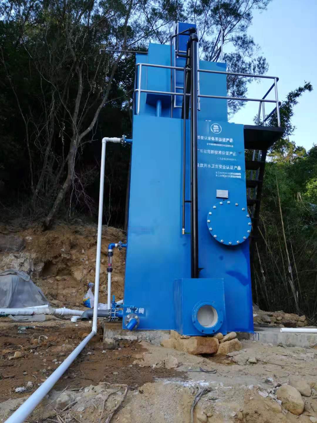 日處理100m3碳鋼一體化凈水器
